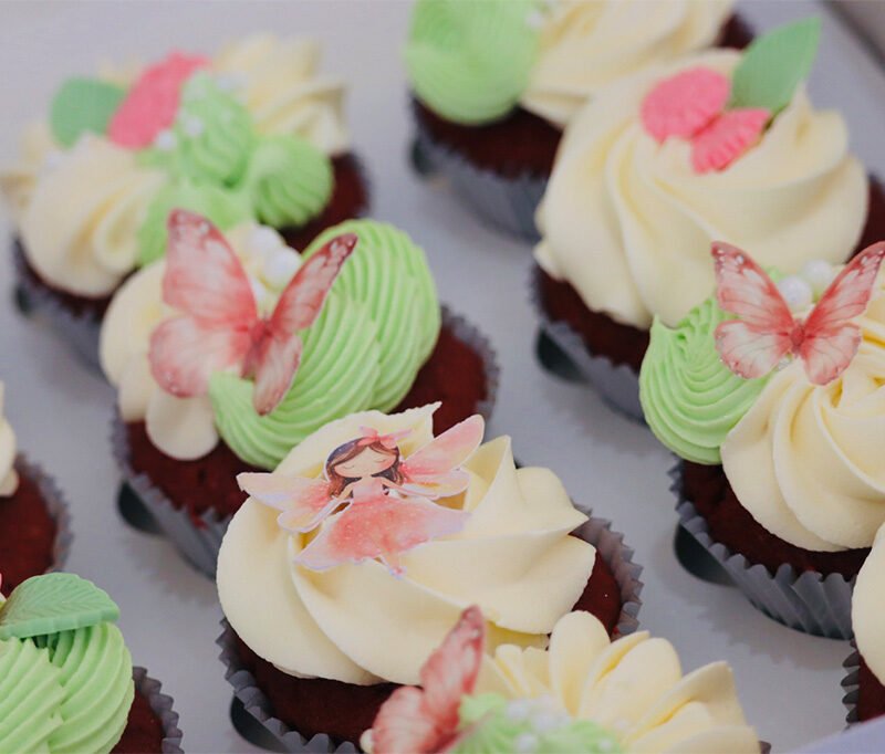 6 Fairy Themed cupcakes